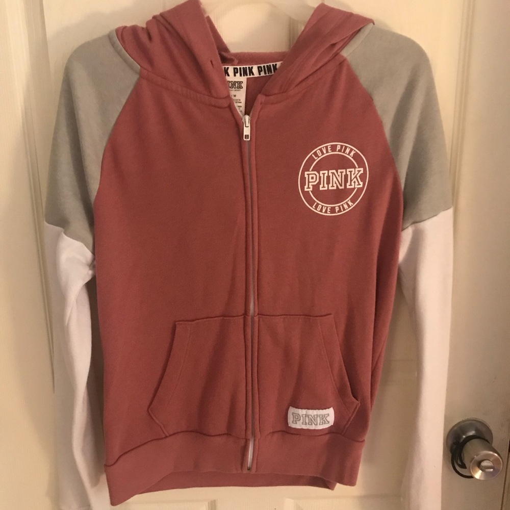 PINK zip up hoodie